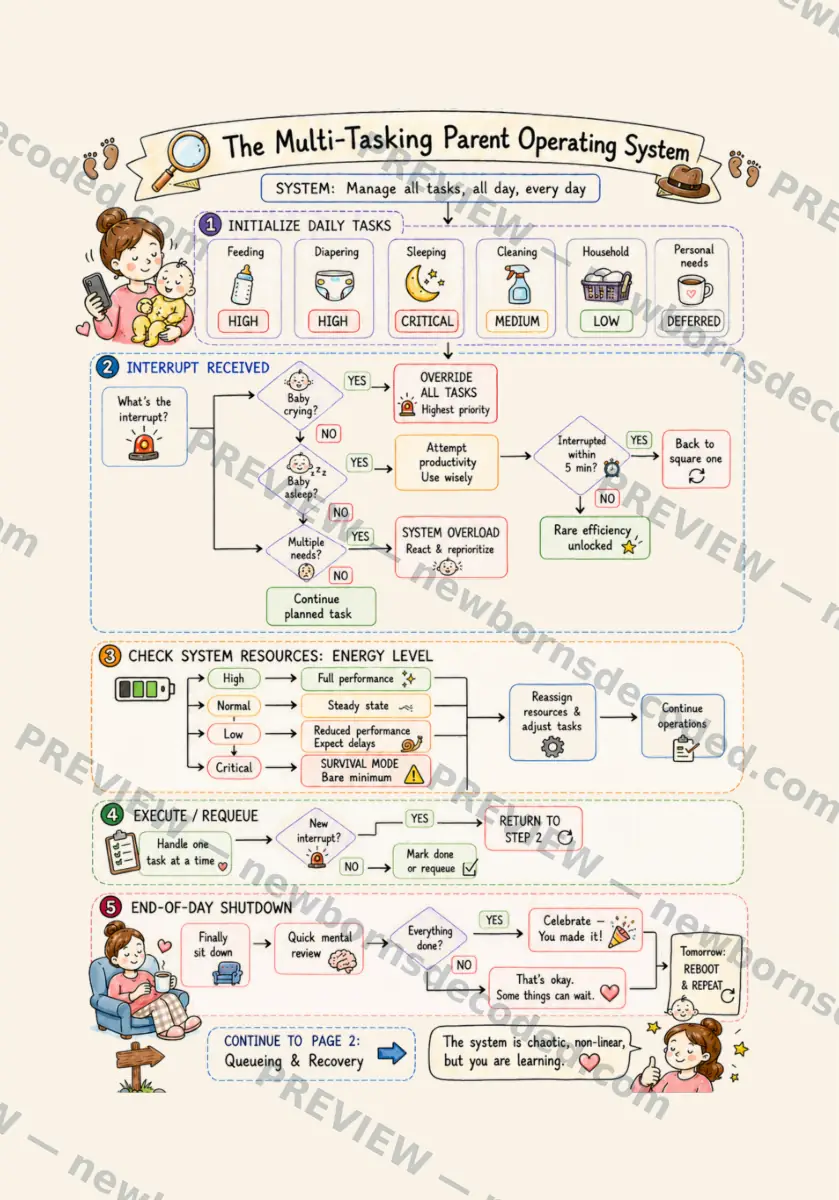 Fig. 15 — The Multi-Tasking Parent Operating System (left)